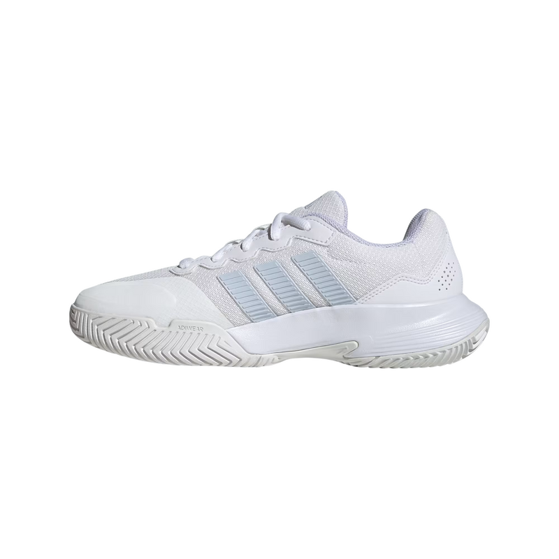 Adidas Womens Gamecourt 2 Tennis Shoes - Cloud White/Crystal Sky/Chalk White - main image