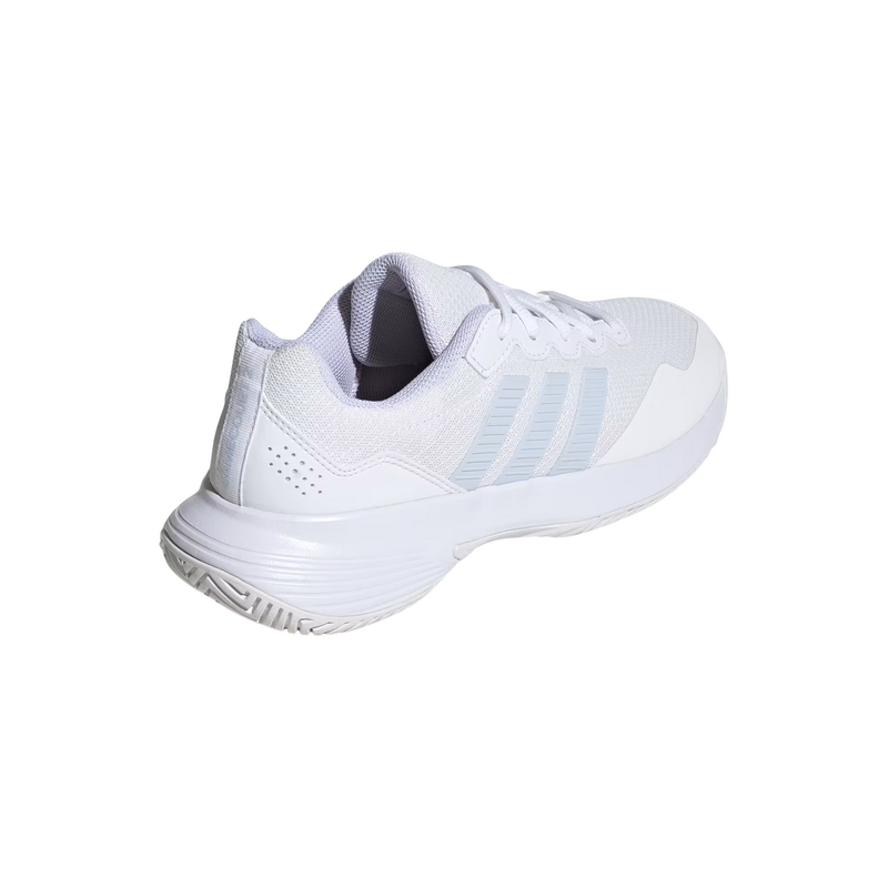 Adidas Womens Gamecourt 2 Tennis Shoes - Cloud White/Crystal Sky/Chalk White - main image