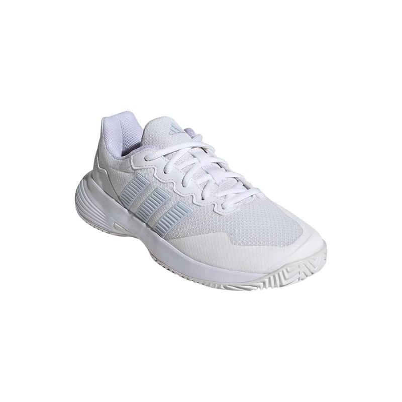 Adidas Womens Gamecourt 2 Tennis Shoes - Cloud White/Crystal Sky/Chalk White - main image