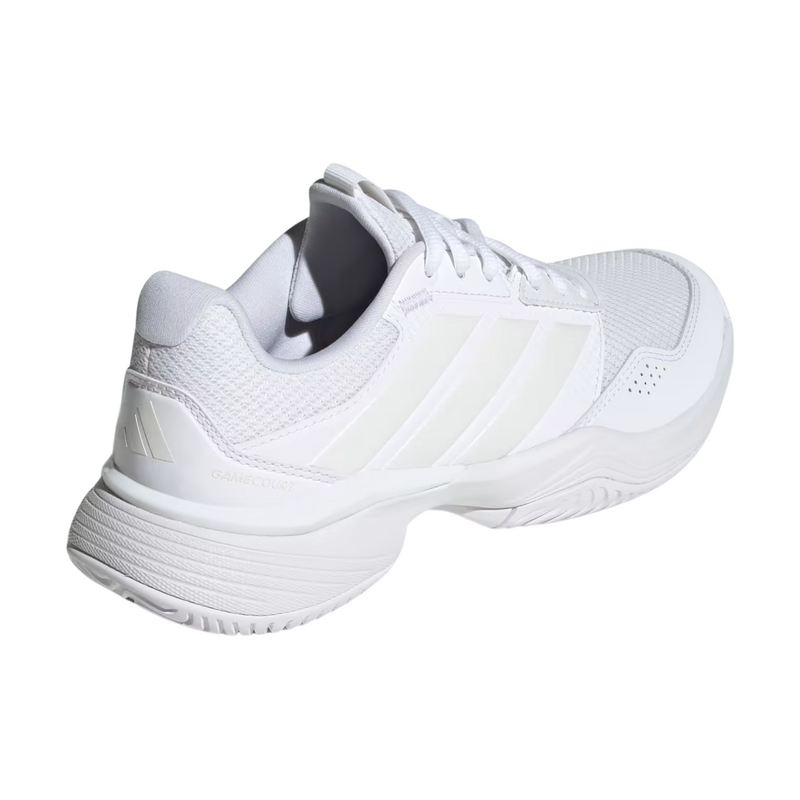 Adidas Womens Gamecourt 3 Tennis Shoes - Cloud White/Zero Metallic - main image