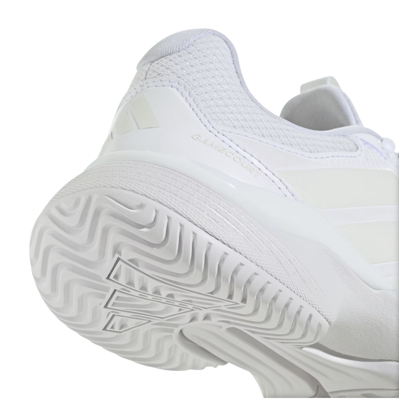 Adidas Womens Gamecourt 3 Tennis Shoes - Cloud White/Zero Metallic - main image