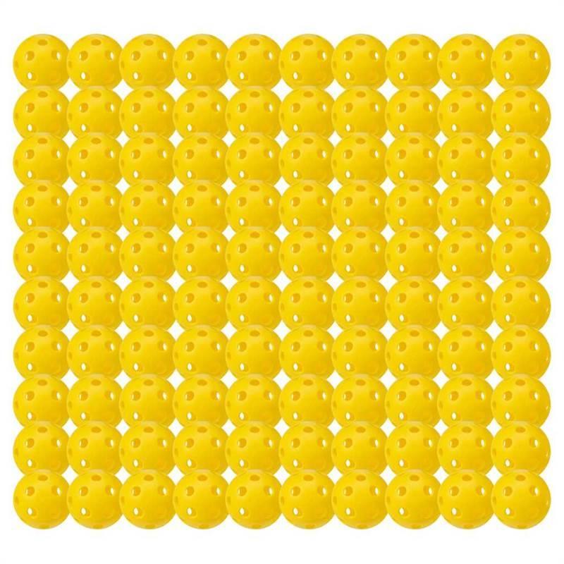 Franklin X-26 Indoor Pickleball Balls (100 Ball Pack)- Yellow - main image
