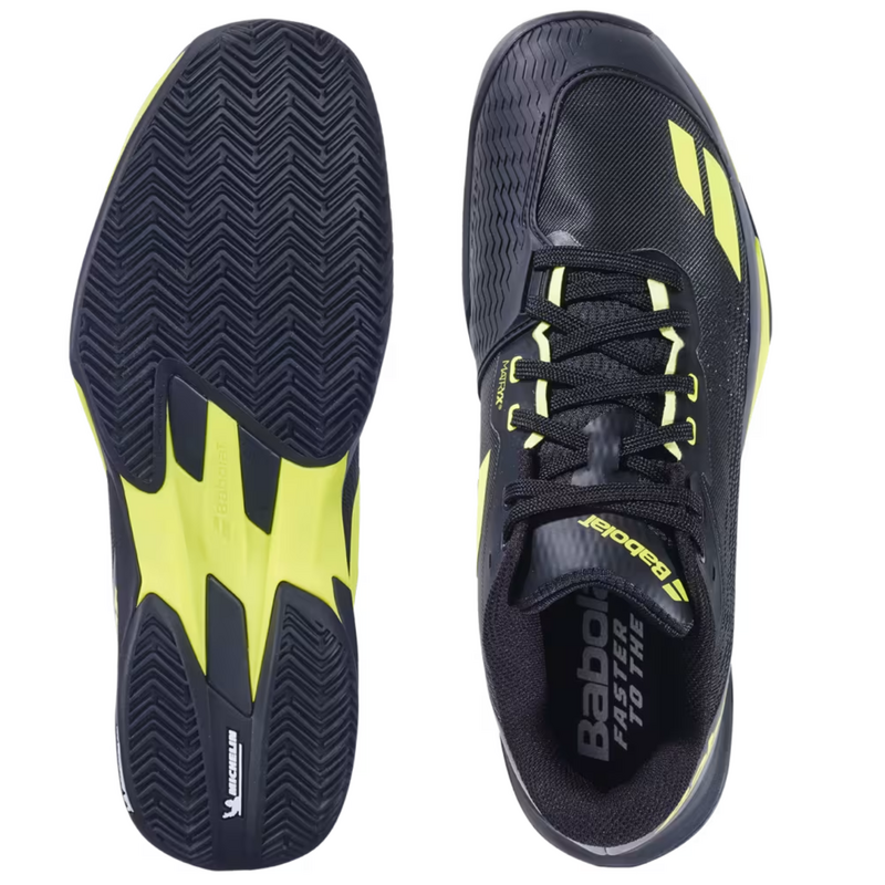 Babolat Mens Jet Mach 4 Clay Court Tennis Shoes - Black/Aero - main image