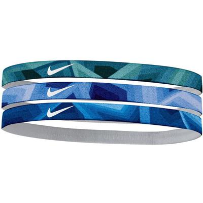 Nike Printed Headbands (Pack of 3) - Purple/Teal/Blue