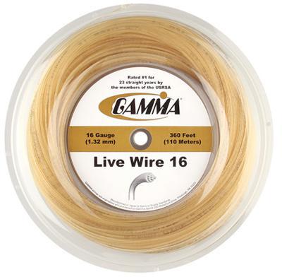 Gamma Live Wire XP 16 (1.32mm) 110m Tennis String Reel - Natural - main image