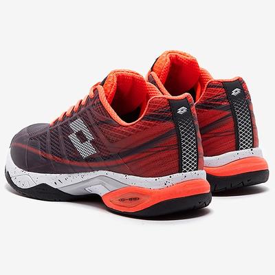 Lotto Mens Mirage 300 Tennis Shoes - Fiery Coral/All White/All Black - main image