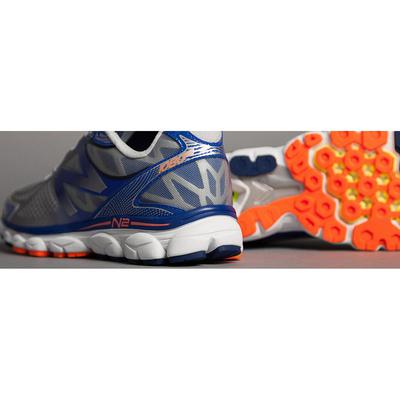 New Balance M1080v5 Mens (D) Running Shoes - Silver/Optic Blue - main image