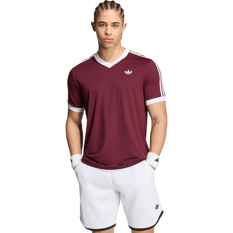 Adidas Mens Classics T-Shirt - Maroon - main image