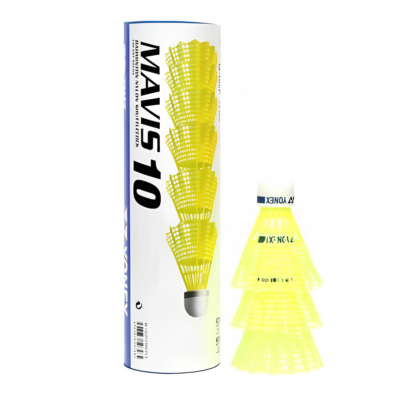 Yonex Mavis 10 Shuttlecocks (White/Yellow) - main image