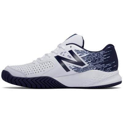 New Balance Mens 696v3 Tennis Shoes - White/Navy (D) - main image