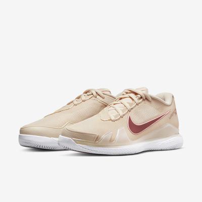 Nike Womens Air Zoom Vapor Pro Tennis Shoes - Pearl White/Bleached Coral/Canyon Rust - main image