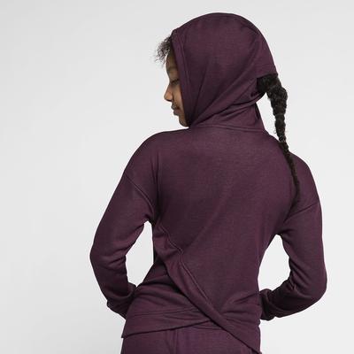 Nike Girls Full-Zip Training Hoodie - Bordeaux - main image
