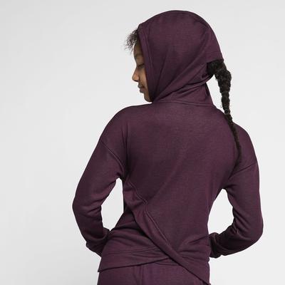 Nike Girls Full-Zip Training Hoodie - Bordeaux - main image