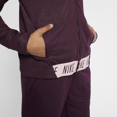 Nike Girls Full-Zip Training Hoodie - Bordeaux - main image