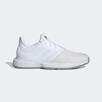 Adidas Mens Gamecourt Tennis Shoes White Grey Tennisnuts Com