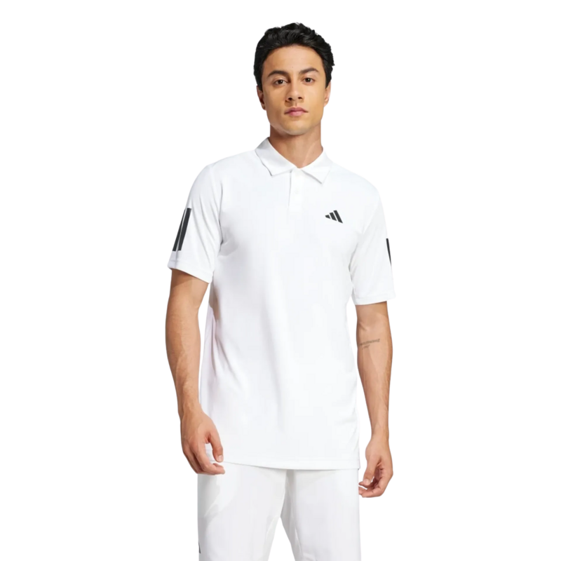 Adidas Mens Club 3-Stipes Polo Shirt - White - main image