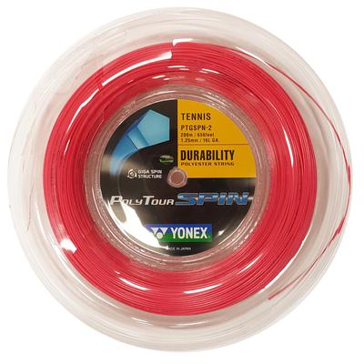Yonex PolyTour Spin 125 200m Tennis String Reel - Pink - main image
