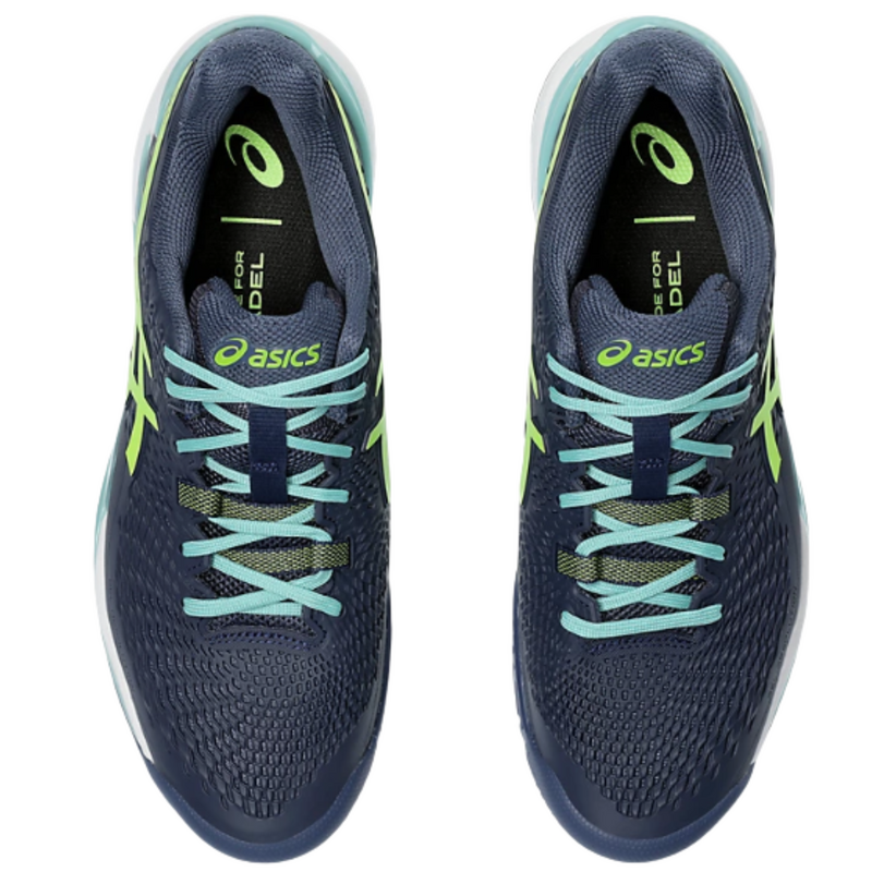 Asics Mens GEL-Resolution 9 Padel Shoes - Thunder Blue/Electric Lime - main image