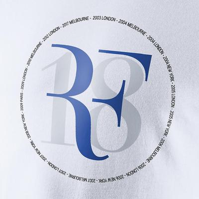 Nike Mens Roger Federer RF18 Celebration Limited Edition Tee - White/Black - main image