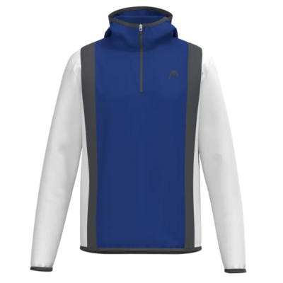 HEAD Mens Club 25 Tech Hoodie- Royal Blue/White - main image