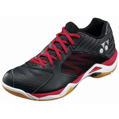 Yonex Mens Power Cushion SHB Comfort Z Badminton Shoes - Black/Red/White - main image