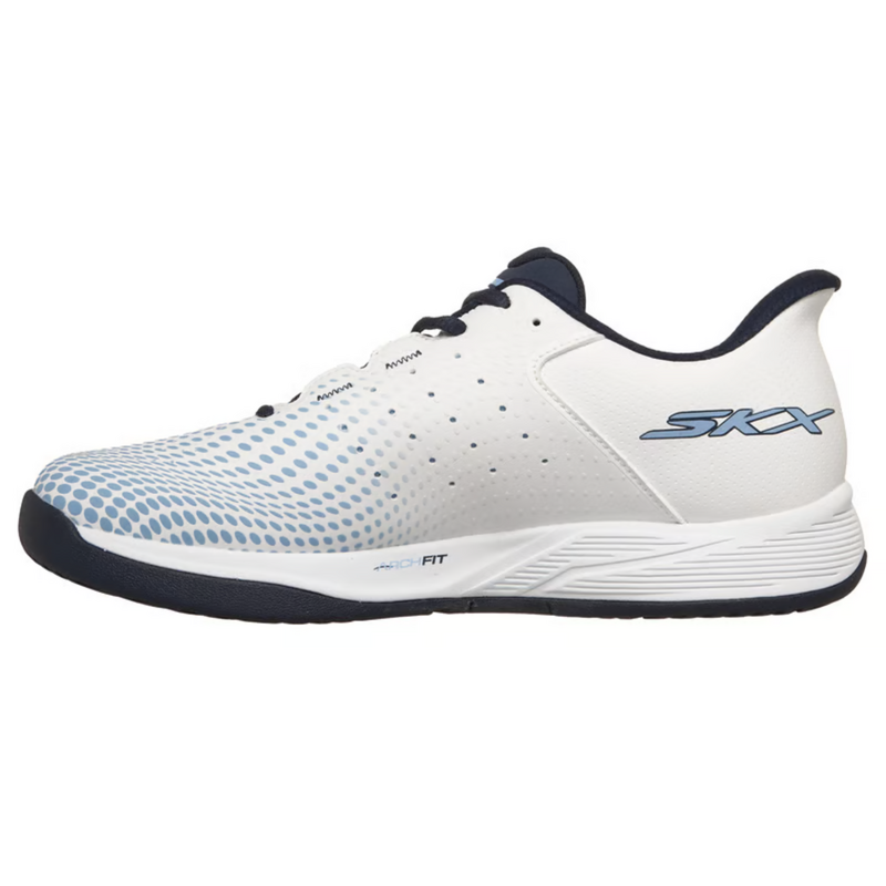 Skechers Mens Slip-ins Relaxed Fit: Viper Court Reload - White/Navy/Light Blue - main image