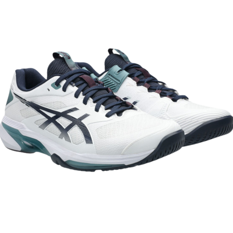 Asics Mens Solution Speed FF 4 Tennis Shoes - White/Midnight - main image