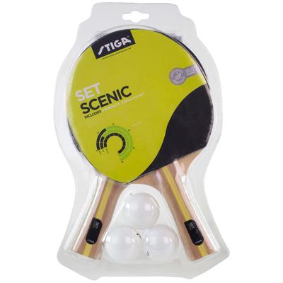 Stiga Scenic 2 Player Table Tennis Bat Set - main image