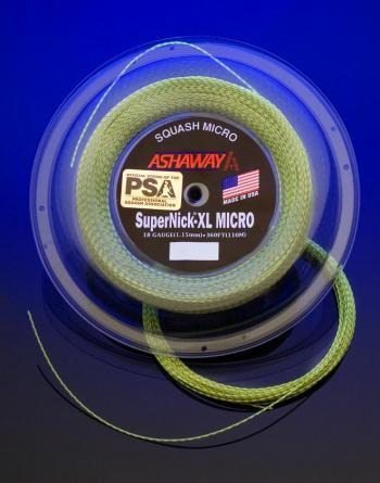 Ashaway Supernick XL Micro (1.15mm) Squash String Set