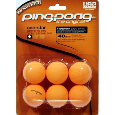 Ping-Pong 1 Star Table Tennis Balls - Pack of 6 - main image