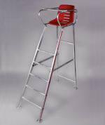 Universal Aluminium Umpires Chair White/Red - main image
