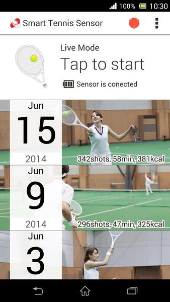 Sony Smart Sensor for Tennis Rackets - main image