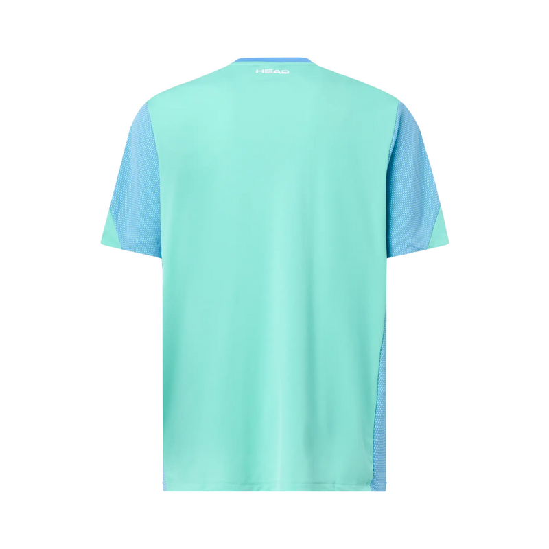 HEAD Mens Slice T-Shirt - Turquoise/Airforce Blue - main image