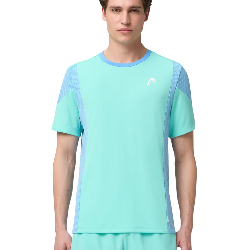 HEAD Mens Slice T-Shirt - Turquoise/Airforce Blue - main image