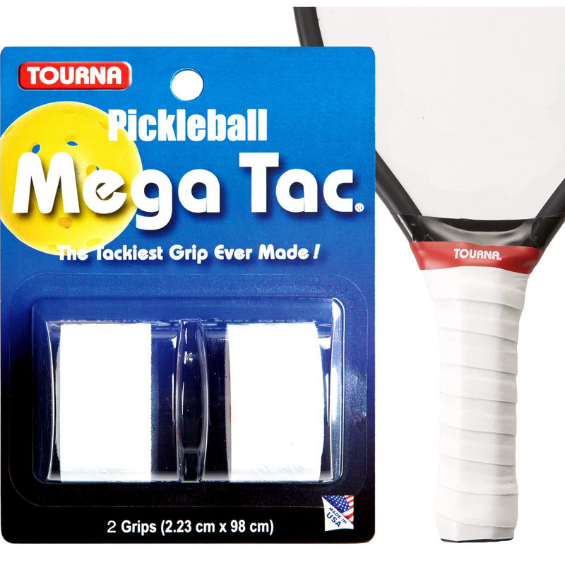 Tourna Mega Tac Pickleball Overgrip (2 pack) - White - main image