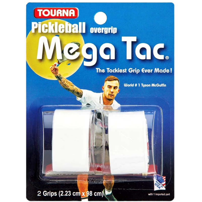 Tourna Mega Tac Pickleball Overgrip (2 pack) - White - main image