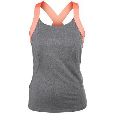 Fila Womens Game Day Strappy Tank - Grey/Coral - main image