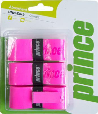 Prince Ultrazorb OverGrips - Pack of 3 (Pink)