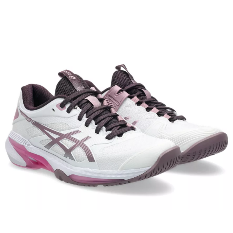 Asics Womens Solution Speed FF 4 Tennis Shoes - White/Dusty Mauve - main image