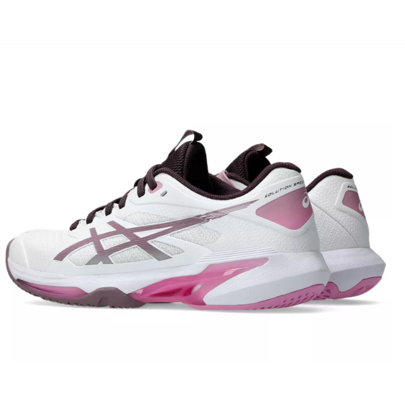 Asics Womens Solution Speed FF 4 Tennis Shoes - White/Dusty Mauve - main image