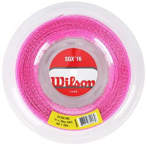 Wilson SGX Pink 16 (1.30) Tennis Strings 200m Reel - main image