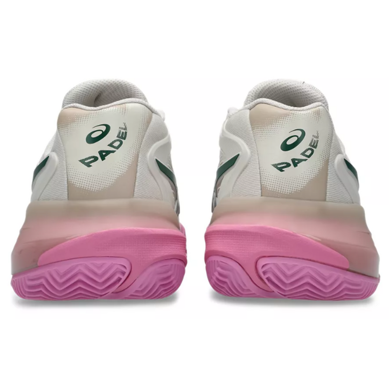 Asics Womens Gel-Resolution X Padel Shoes - Soft Oat/Jewel Green - main image