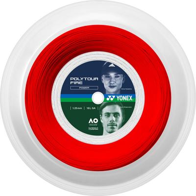 Yonex PolyTour Fire 200m Tennis String Reel - Red - main image