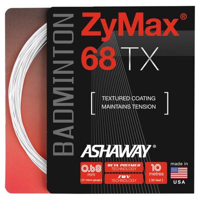 Ashaway Zymax 68 TX Badminton String Set - White