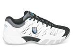K-Swiss Mens Bigshot Light Indoor Carpet Shoes - White/Black/Blue - thumbnail image 1