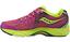 Saucony Womens Triumph 10 Running Shoes - Pink/Citron - thumbnail image 2