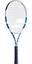 Babolat Evo Drive Lite Womens Tennis Racket - White/Blue - thumbnail image 1