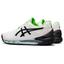 Asics Mens GEL-Resolution 8 Clay Tennis Shoes - White/Green Gecko - thumbnail image 3