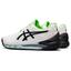 Asics Mens GEL-Resolution 8 Clay Tennis Shoes - White/Green Gecko