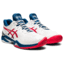 Asics Mens Court FF 2 Tennis Shoes - White/Mako Blue - thumbnail image 2